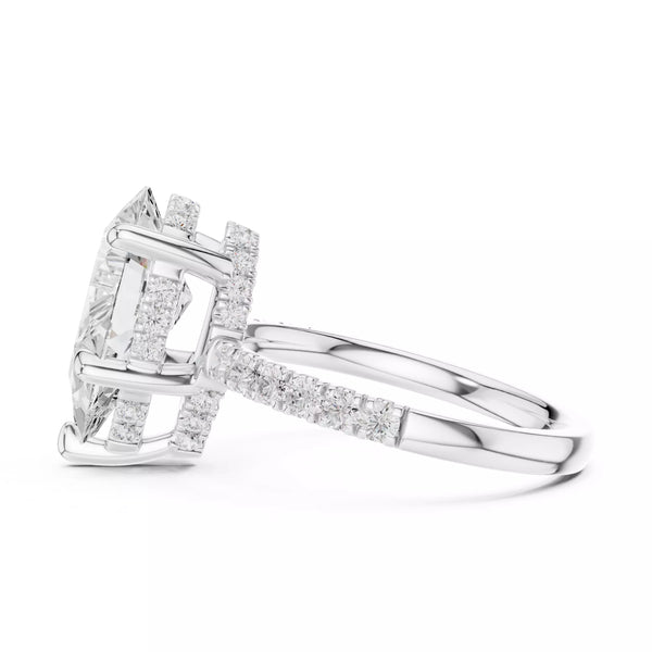 Double Halo Pavé - Pear