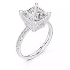 Double Halo Pavé - Princess