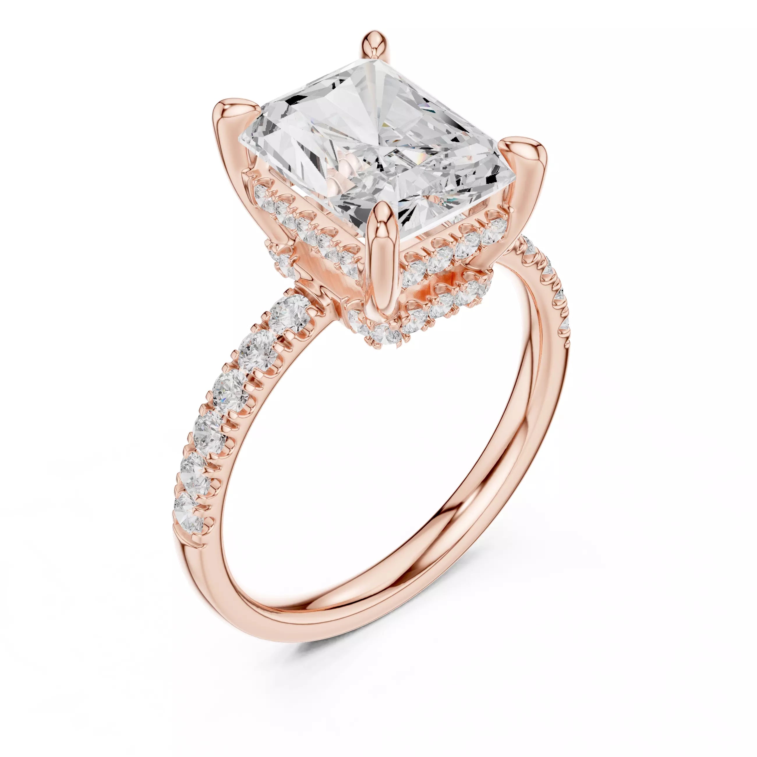 Double Halo Pavé - Radiant