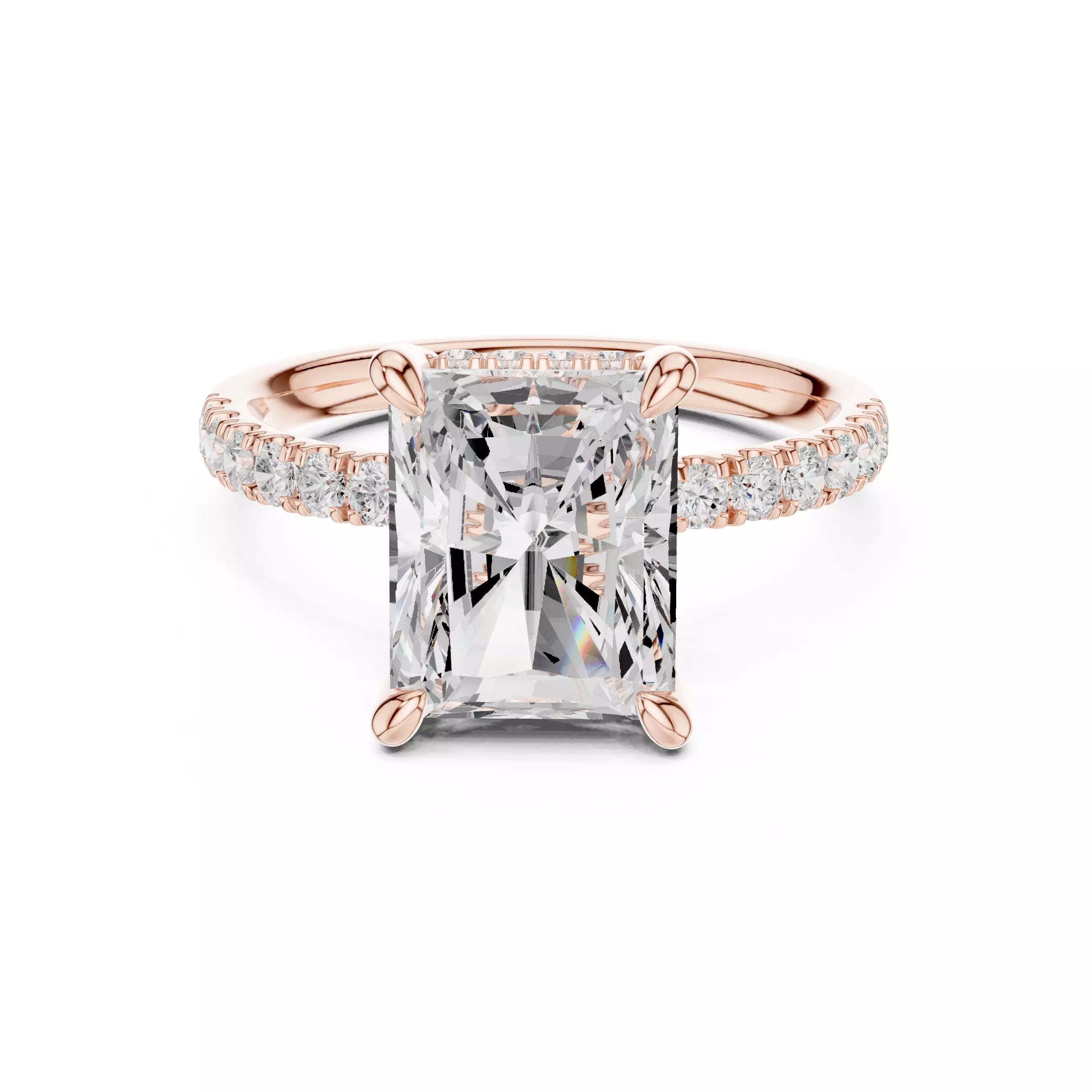 Double Halo Pavé - Radiant
