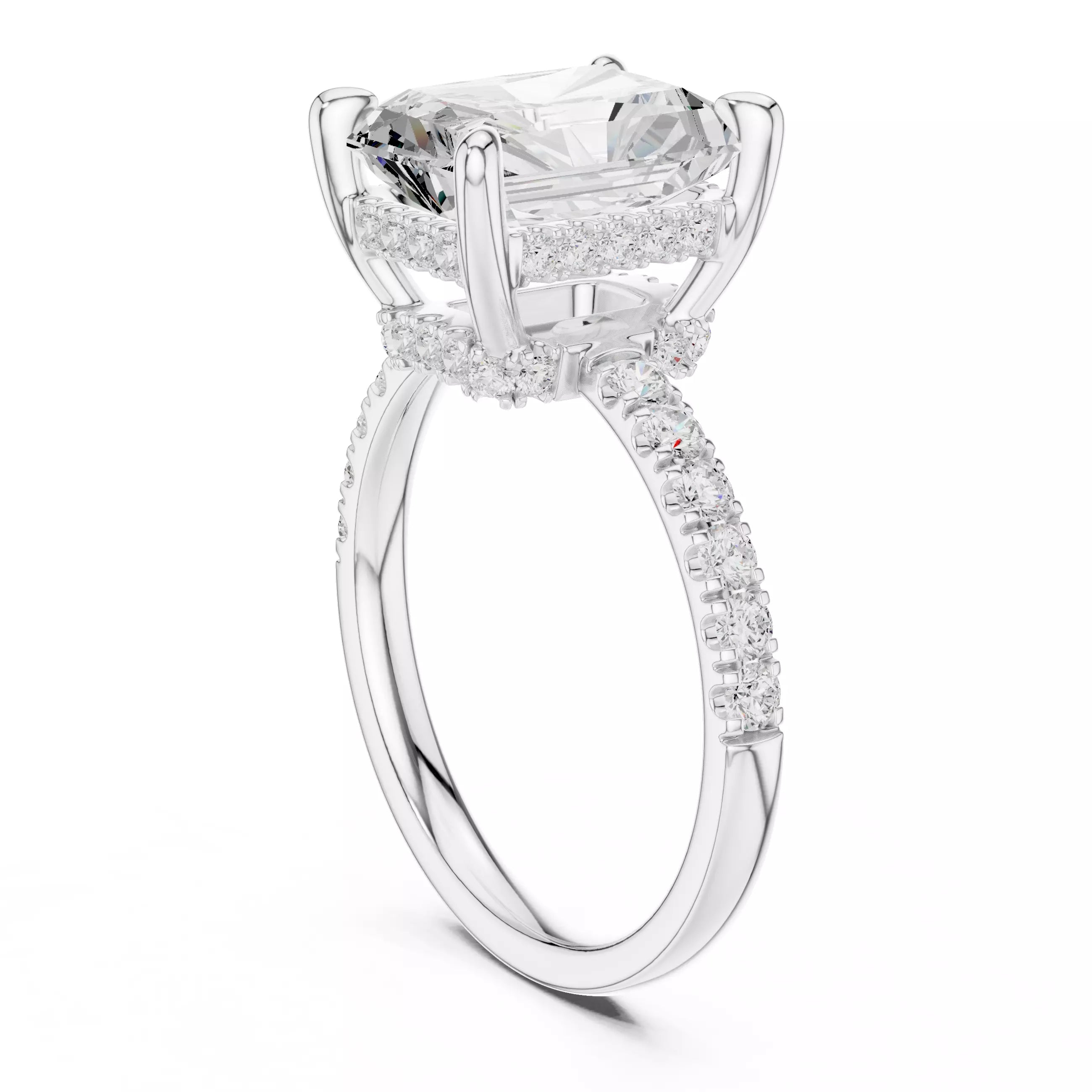 Double Halo Pavé - Radiant