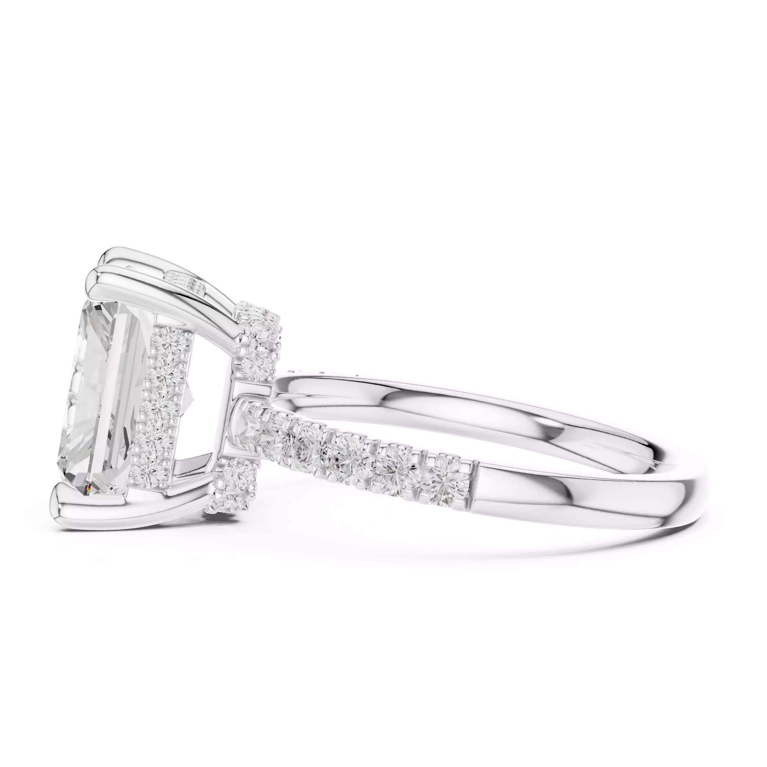 Double Halo Pavé - Radiant