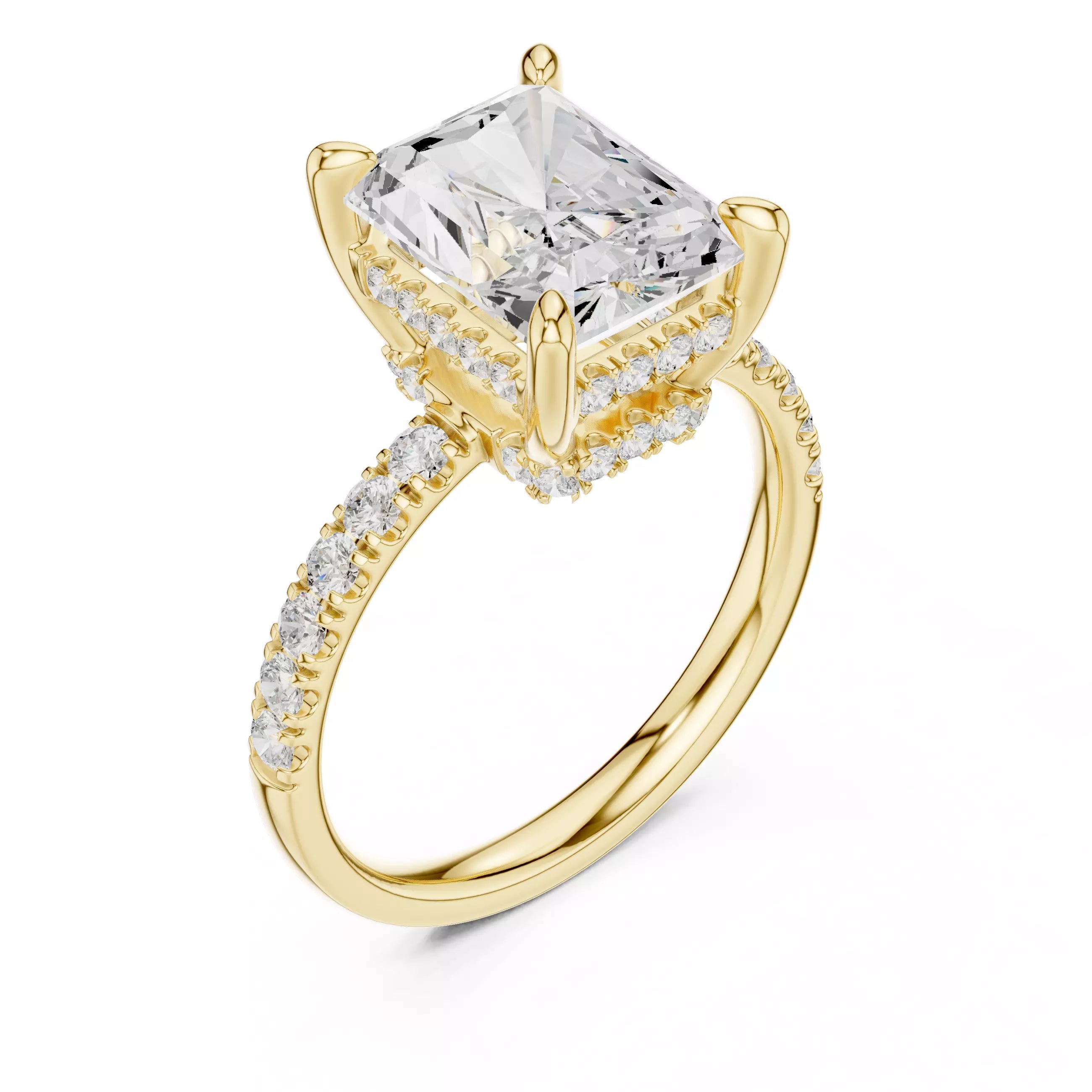 Double Halo Pavé - Radiant