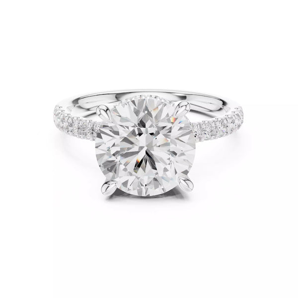Double Halo Pavé - Round