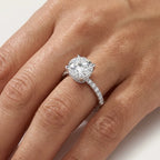 Double Halo Pavé - Round