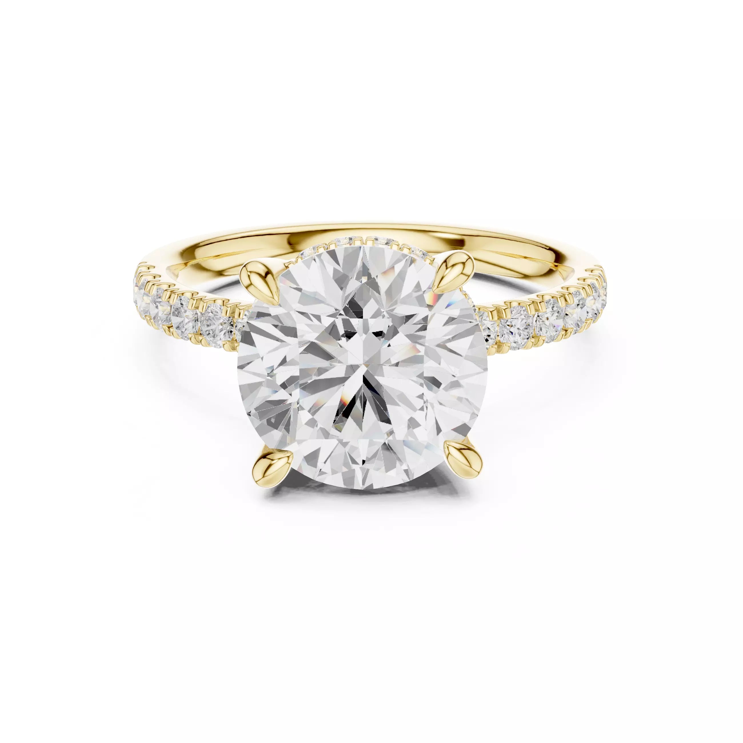 Double Halo Pavé - Round