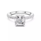 Double Pavé Radiance - Asscher