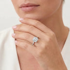 Double Pavé Radiance - Asscher