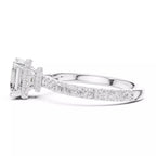 Double Pavé Radiance - Asscher