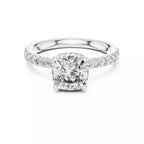 Double Pavé Radiance - Cushion