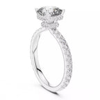 Double Pavé Radiance - Cushion
