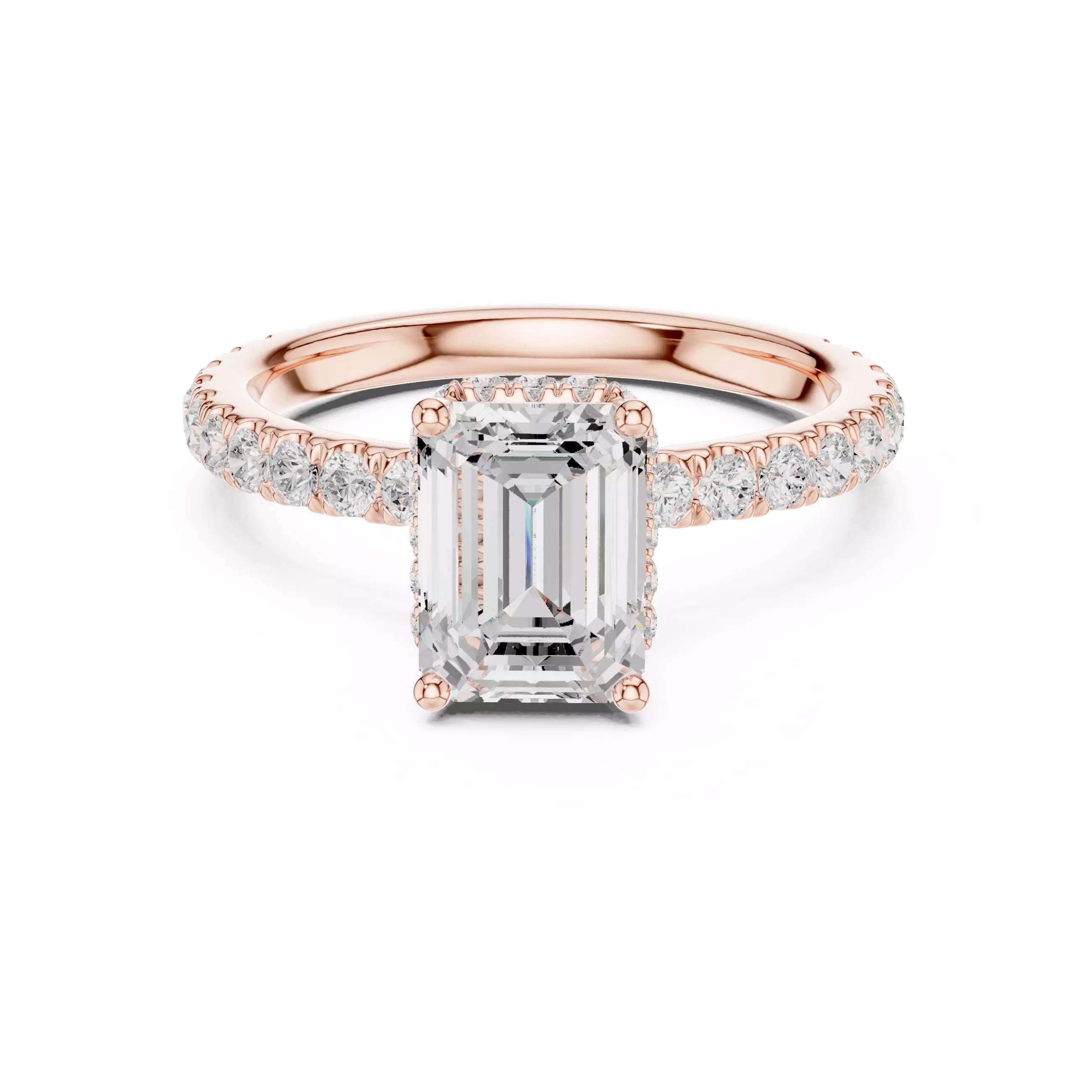 Double Pavé Radiance - Emerald