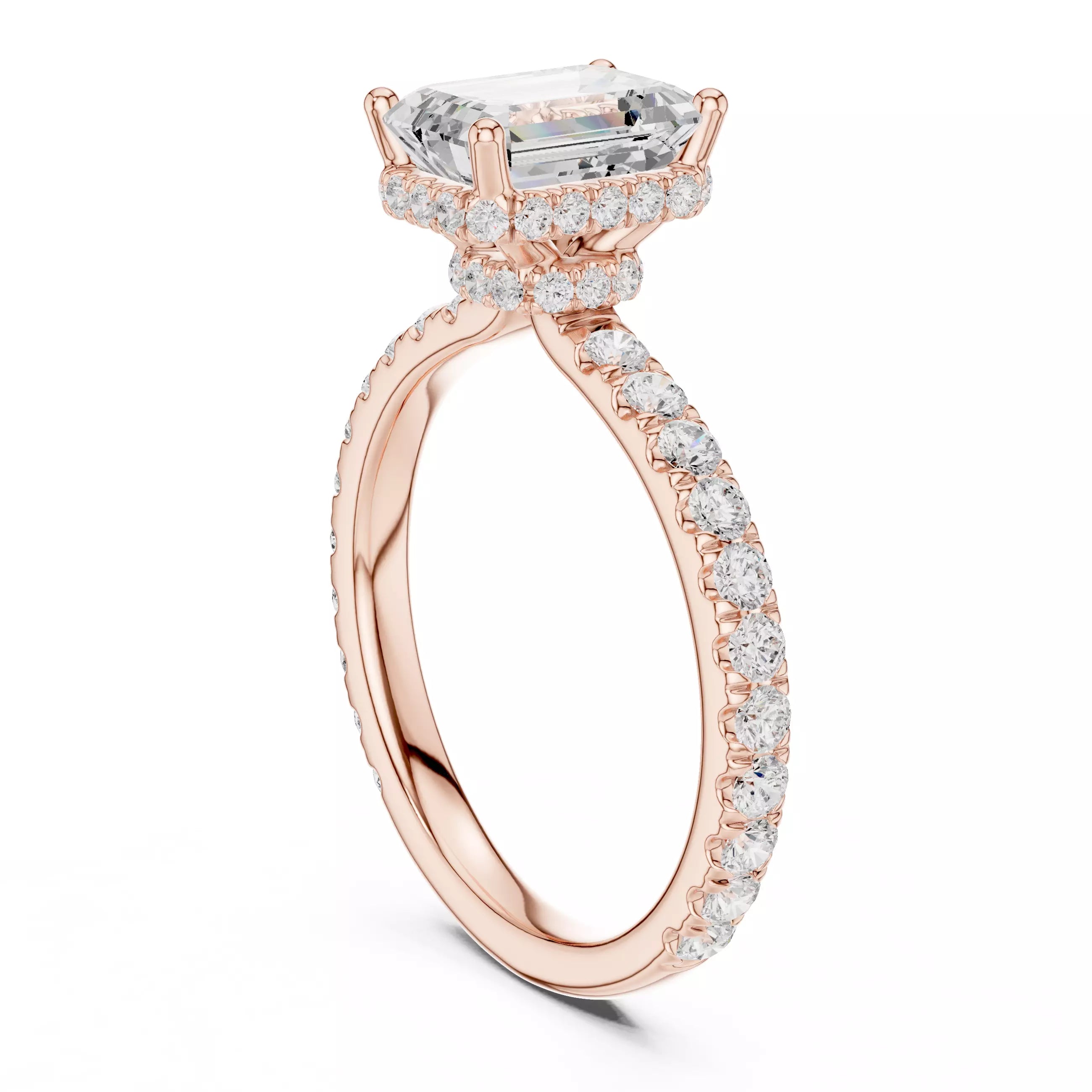 Double Pavé Radiance - Emerald