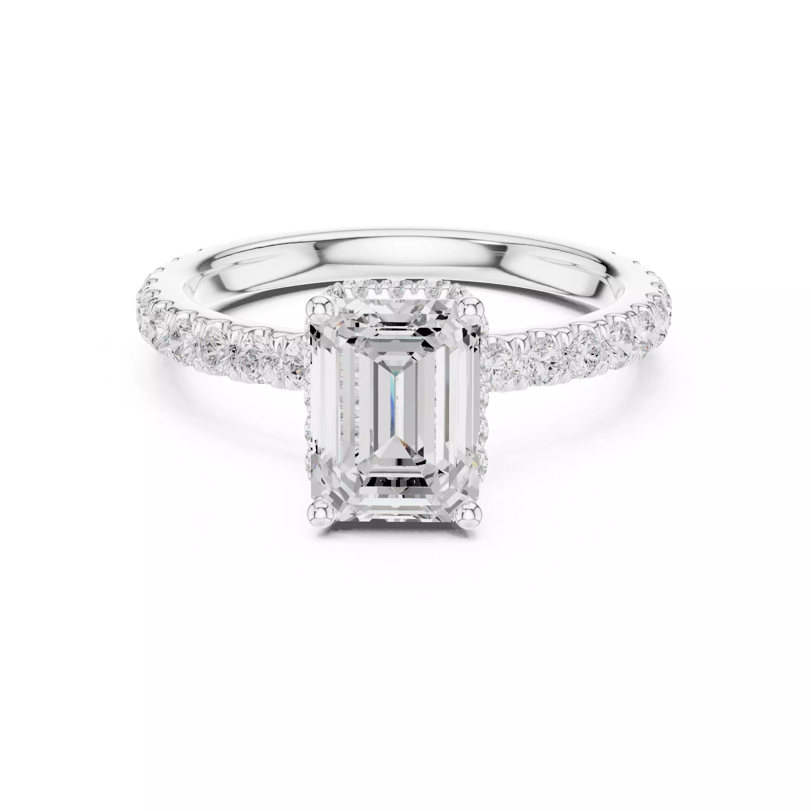 Double Pavé Radiance - Emerald