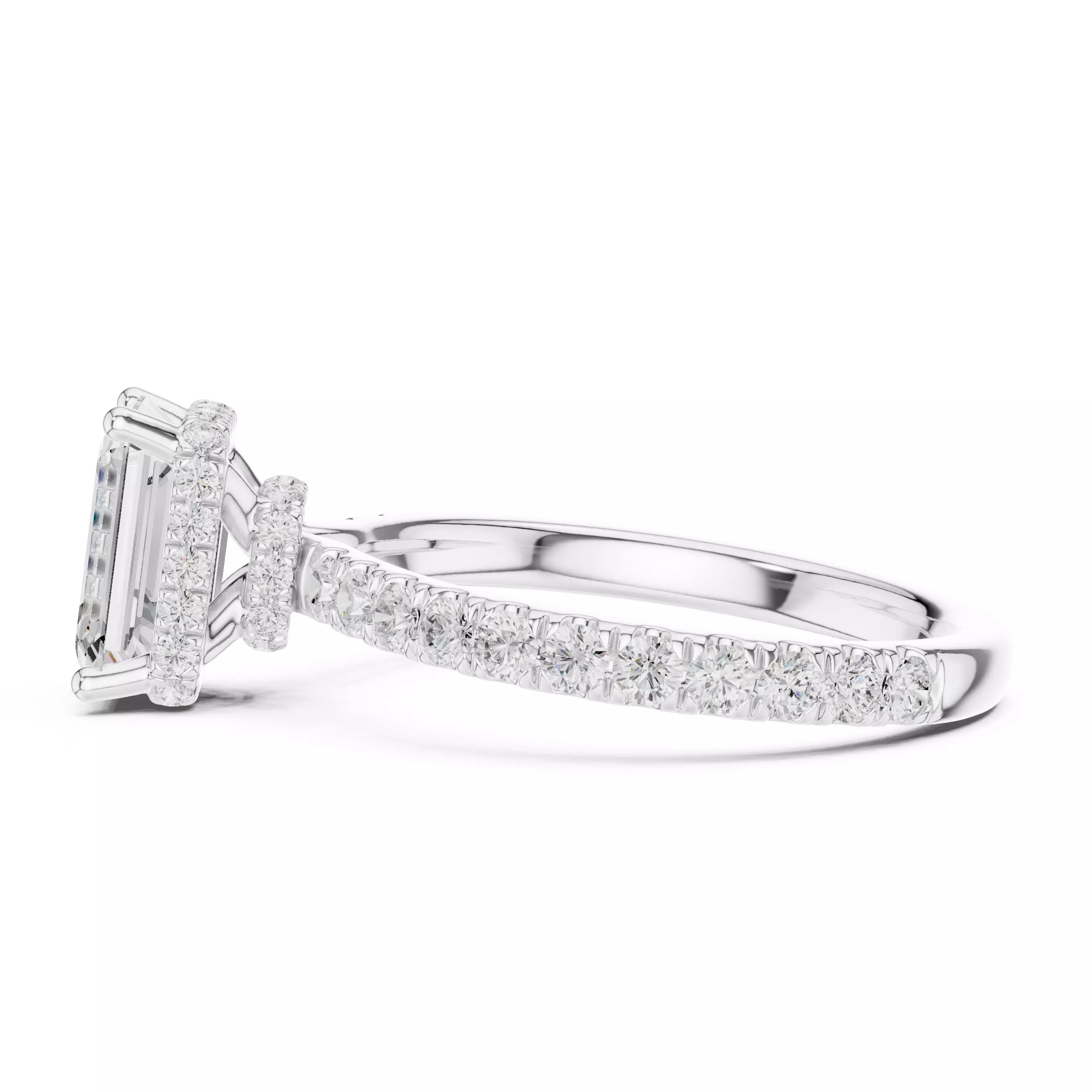 Double Pavé Radiance - Emerald
