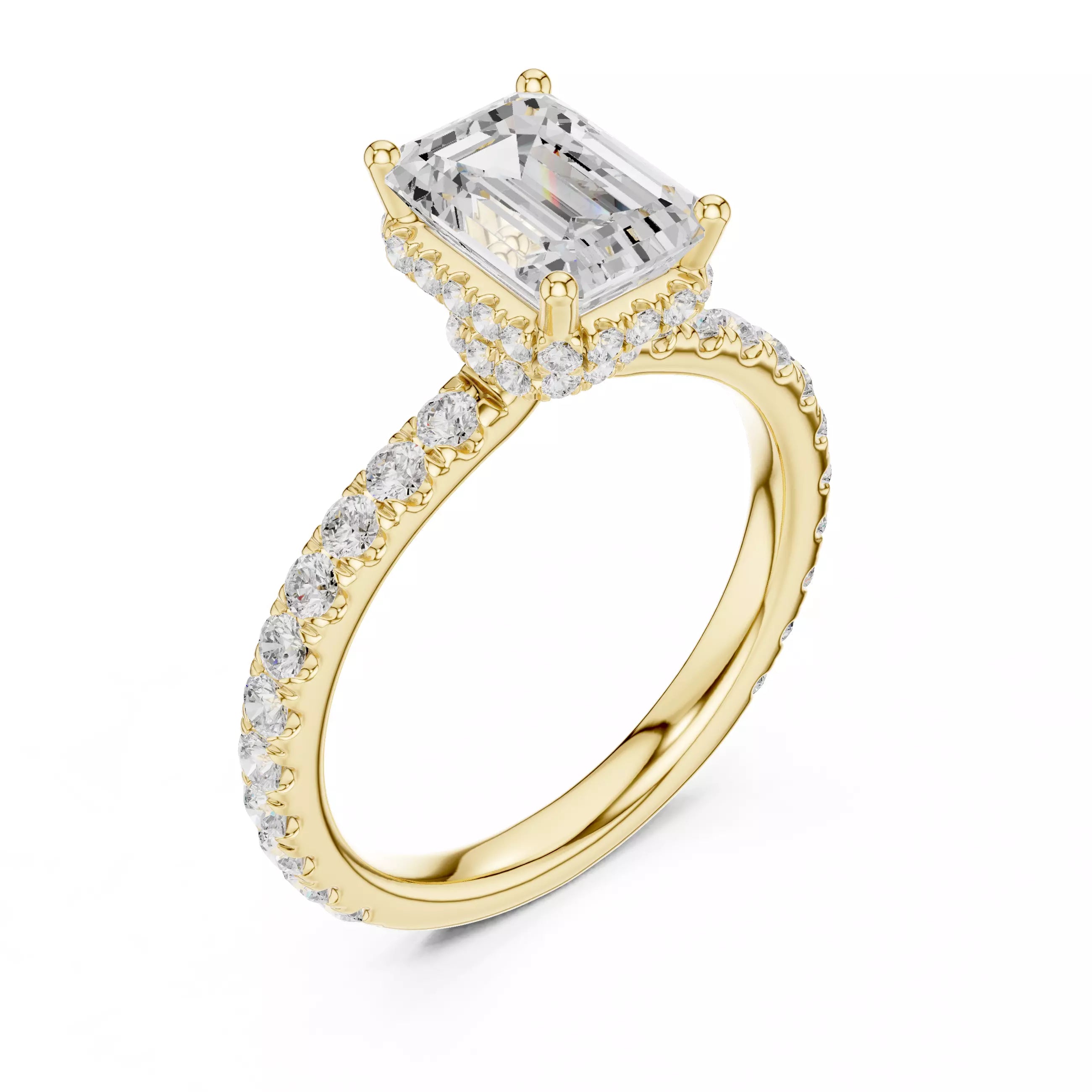 Double Pavé Radiance - Emerald