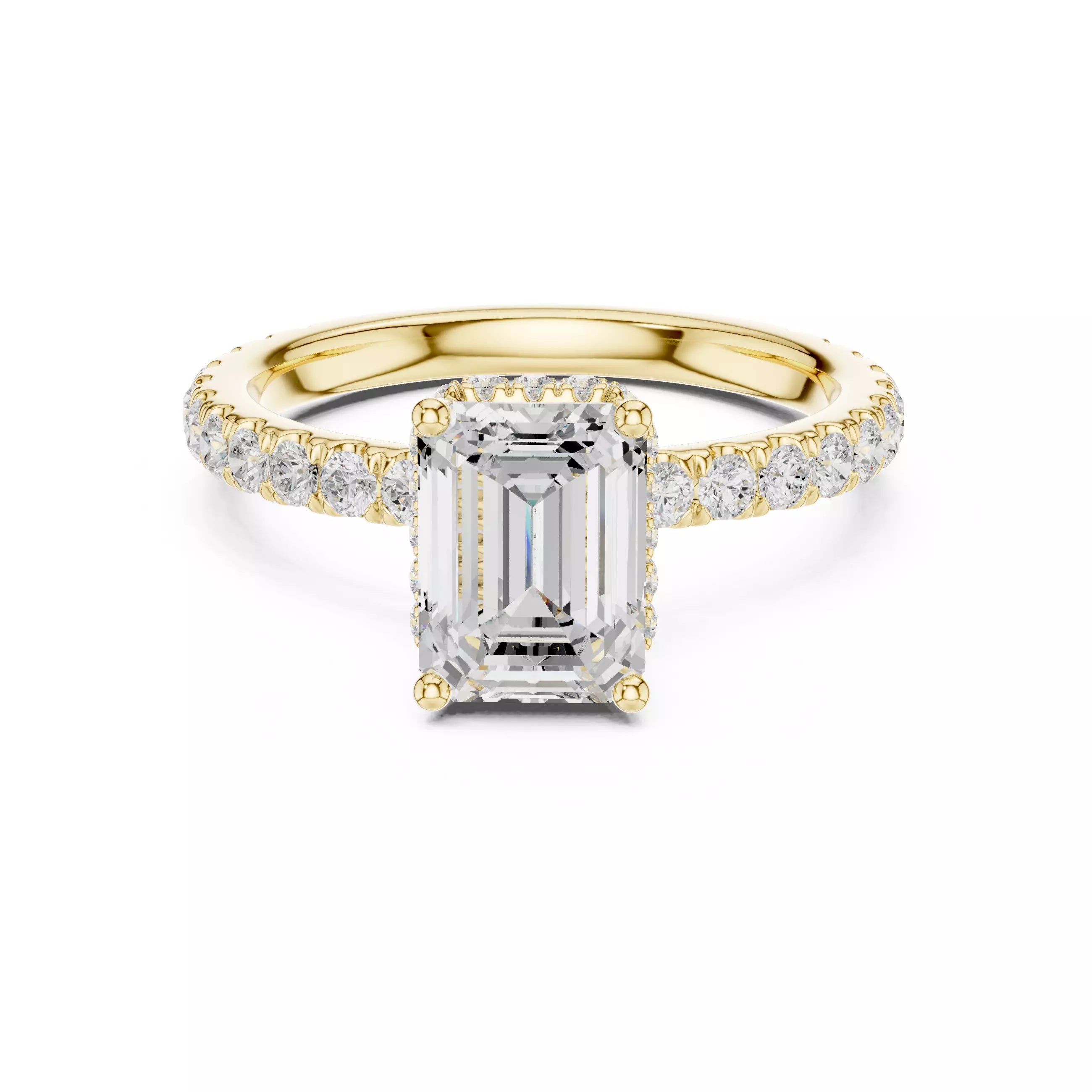 Double Pavé Radiance - Emerald