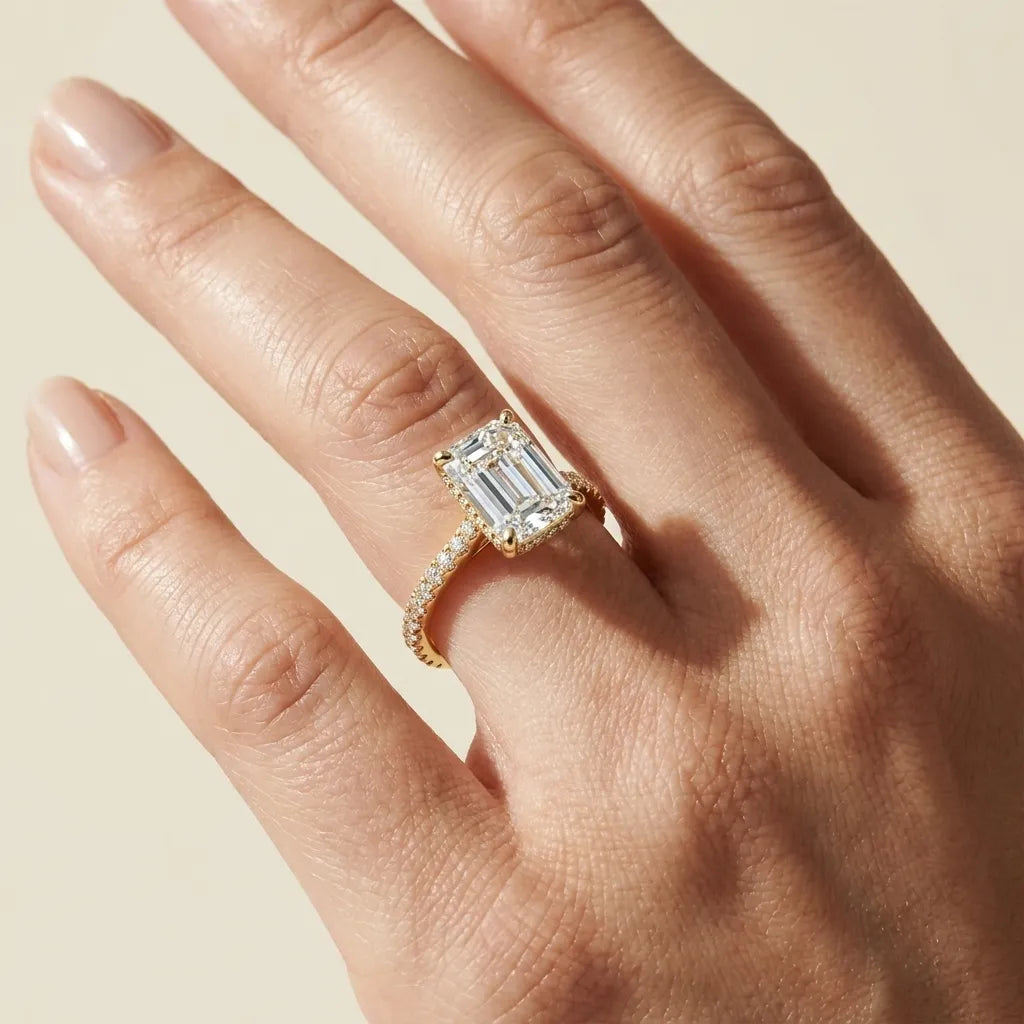 Double Pavé Radiance - Emerald