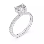 Double Pavé Radiance - Heart