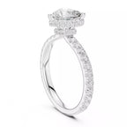 Double Pavé Radiance - Heart