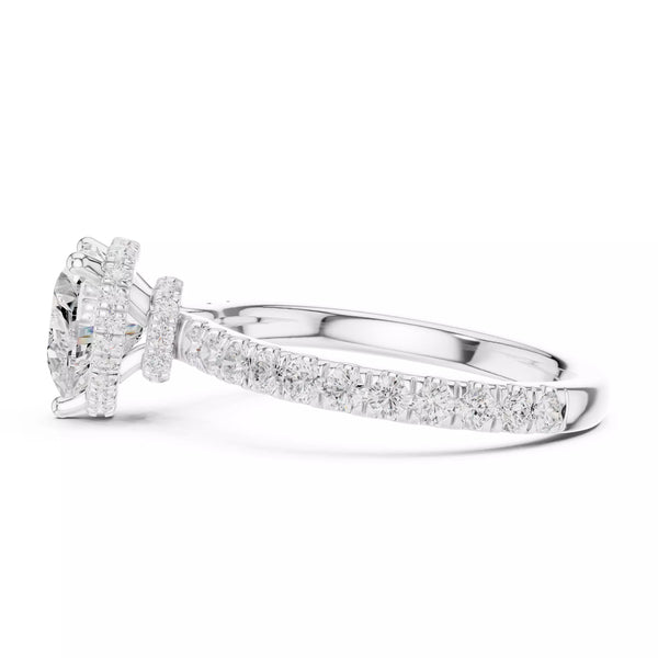 Double Pavé Radiance - Heart