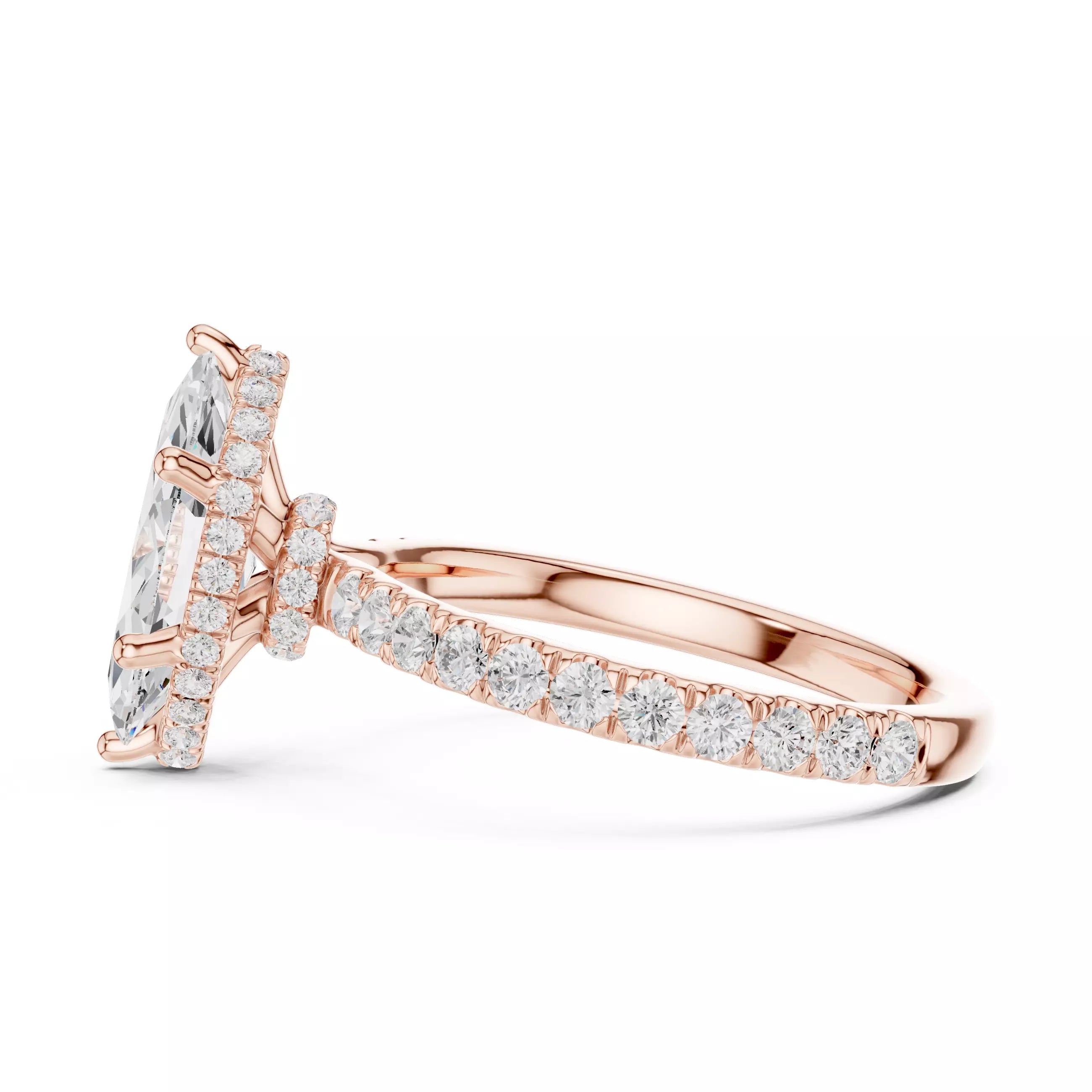 Double Pavé Radiance - Marquise