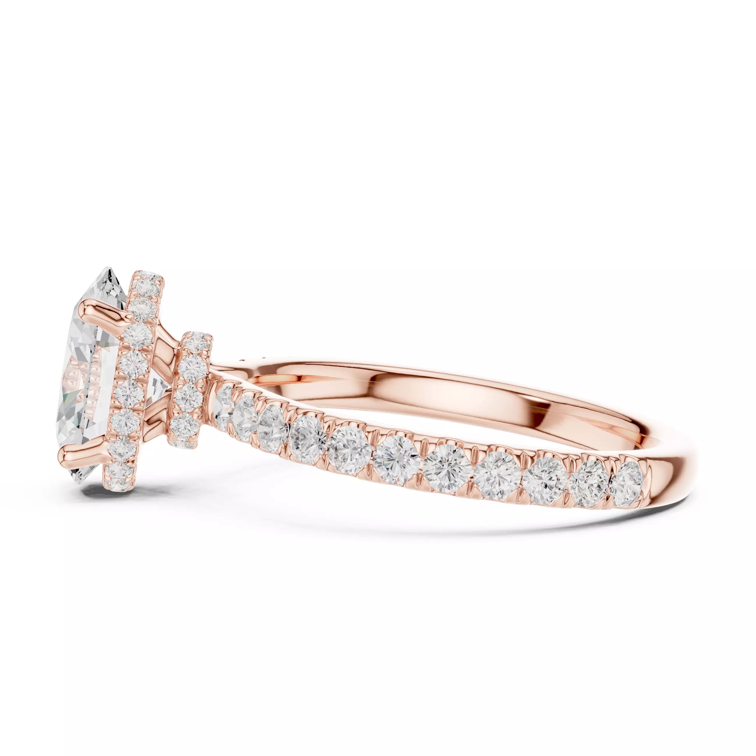 Double Pavé Radiance - Oval
