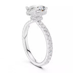 Double Pavé Radiance - Oval