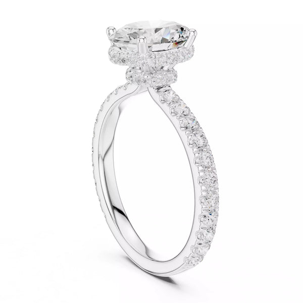 Double Pavé Radiance - Oval