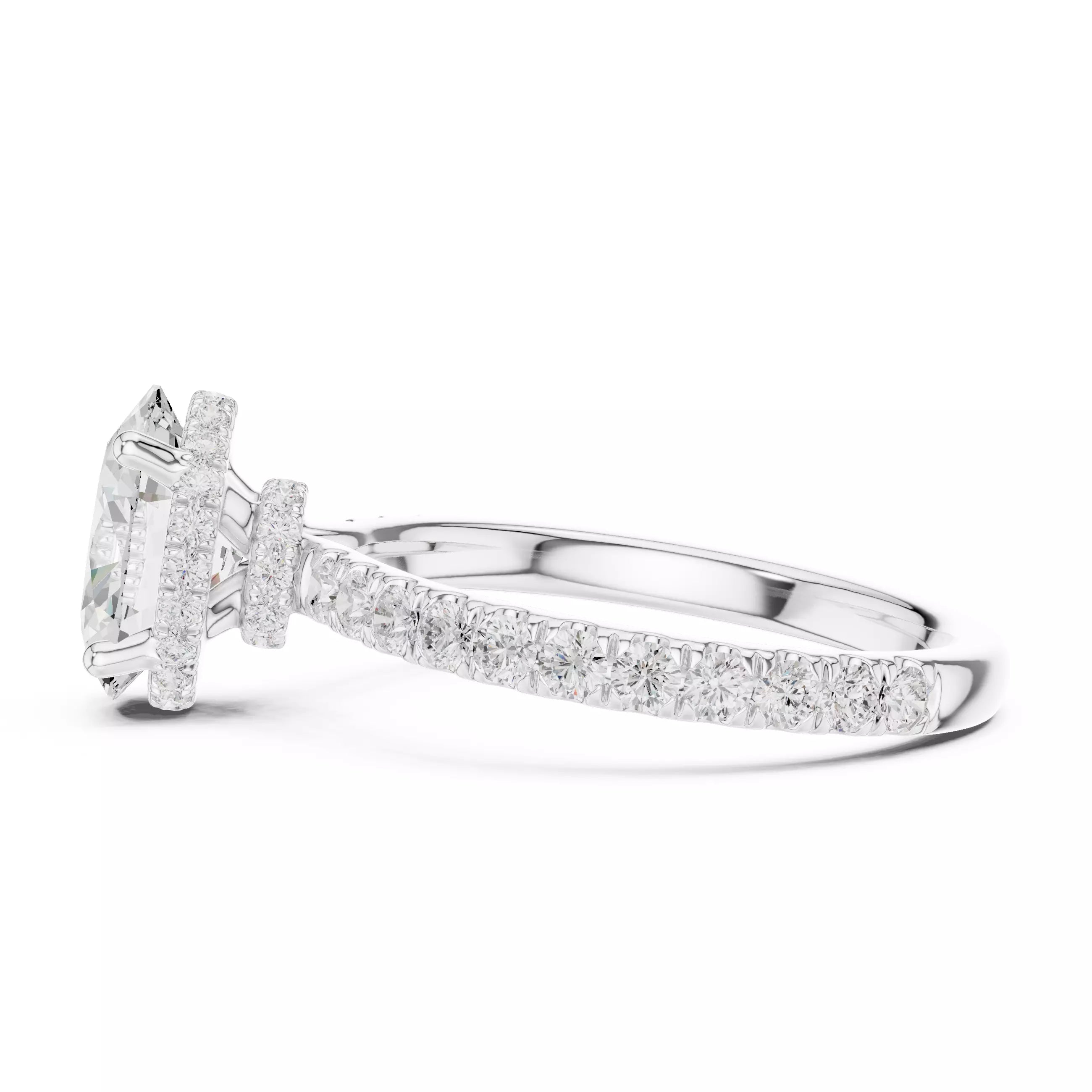 Double Pavé Radiance - Oval