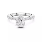 Double Pavé Radiance - Pear