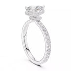 Double Pavé Radiance - Pear
