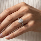 Double Pavé Radiance - Pear