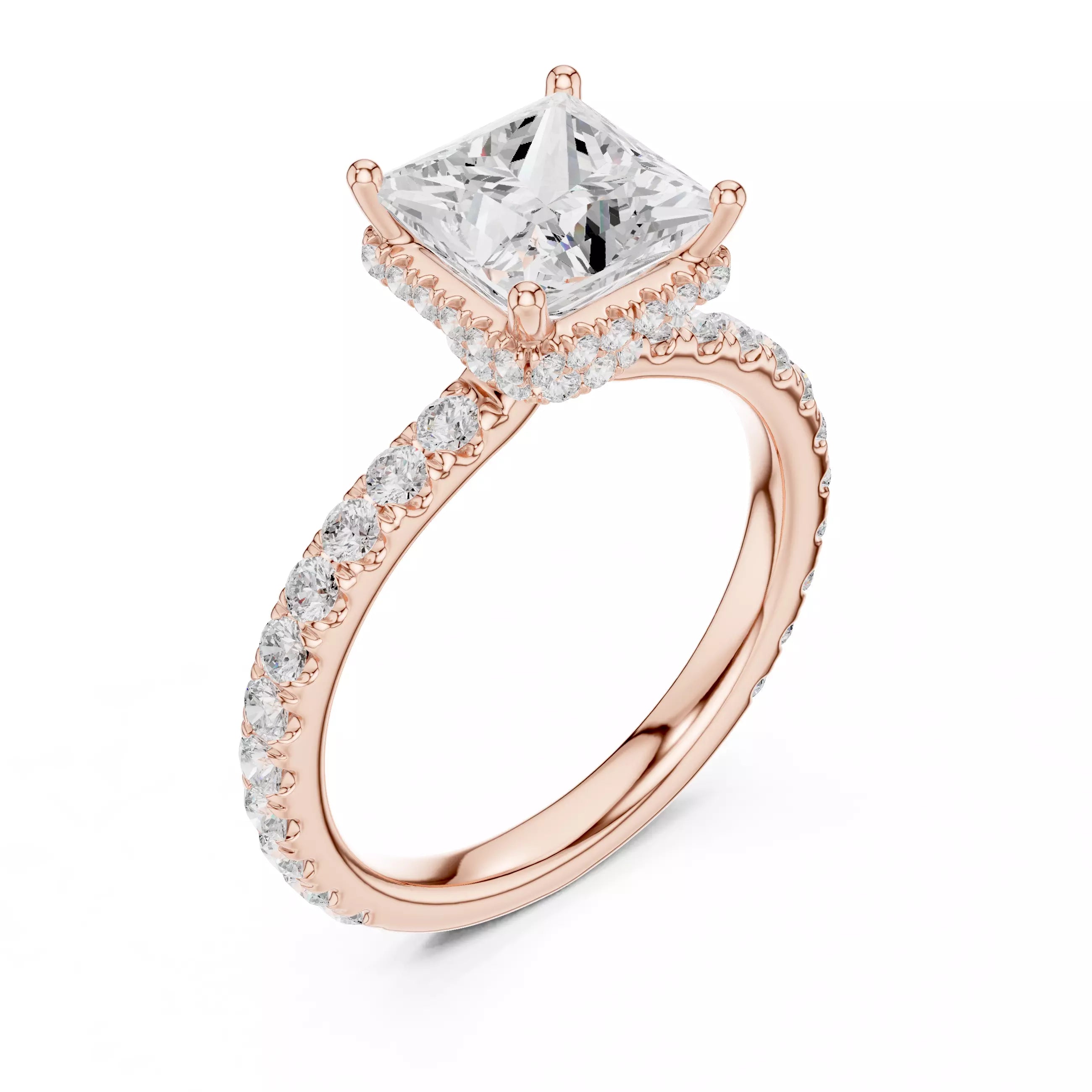 Double Pavé Radiance - Princess