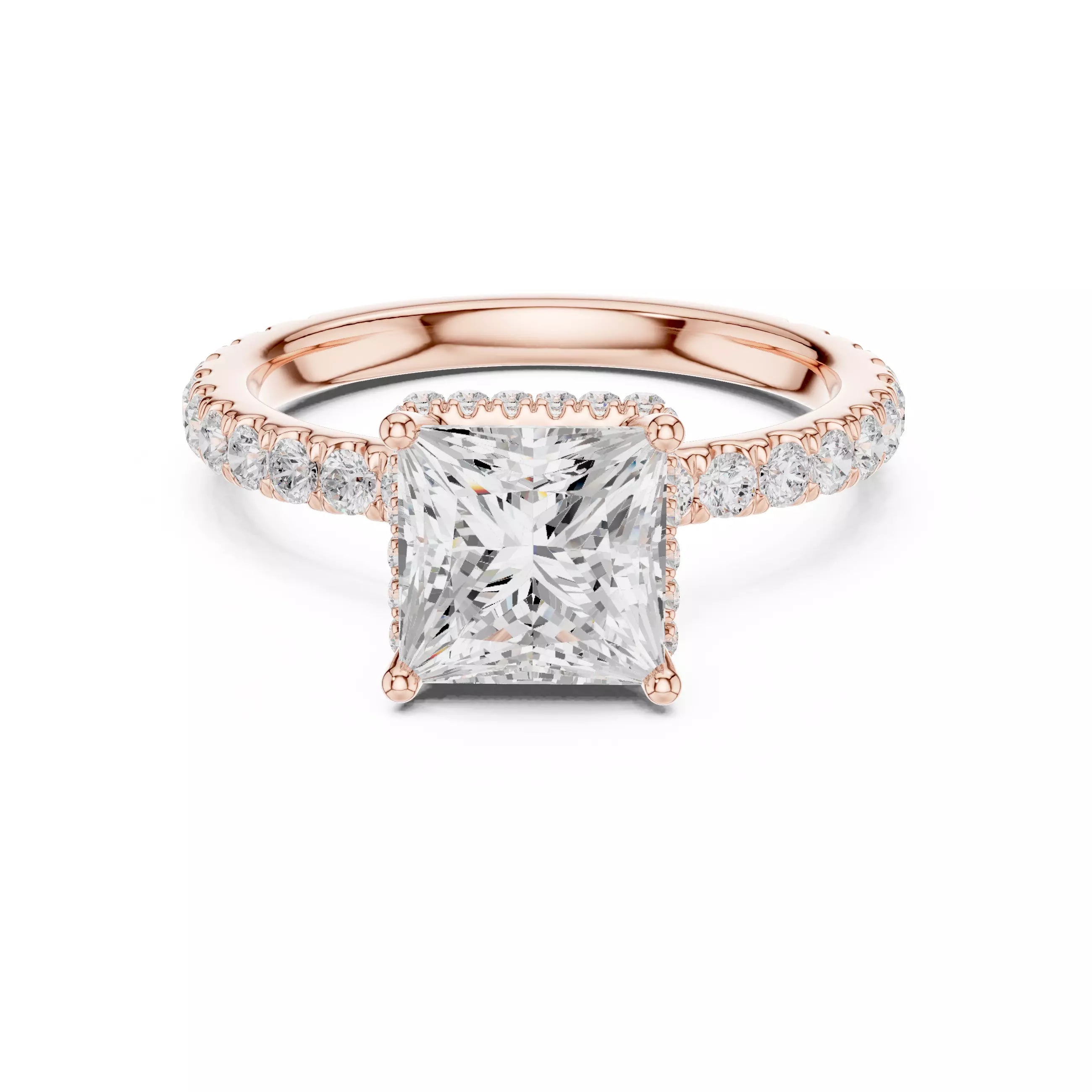Double Pavé Radiance - Princess