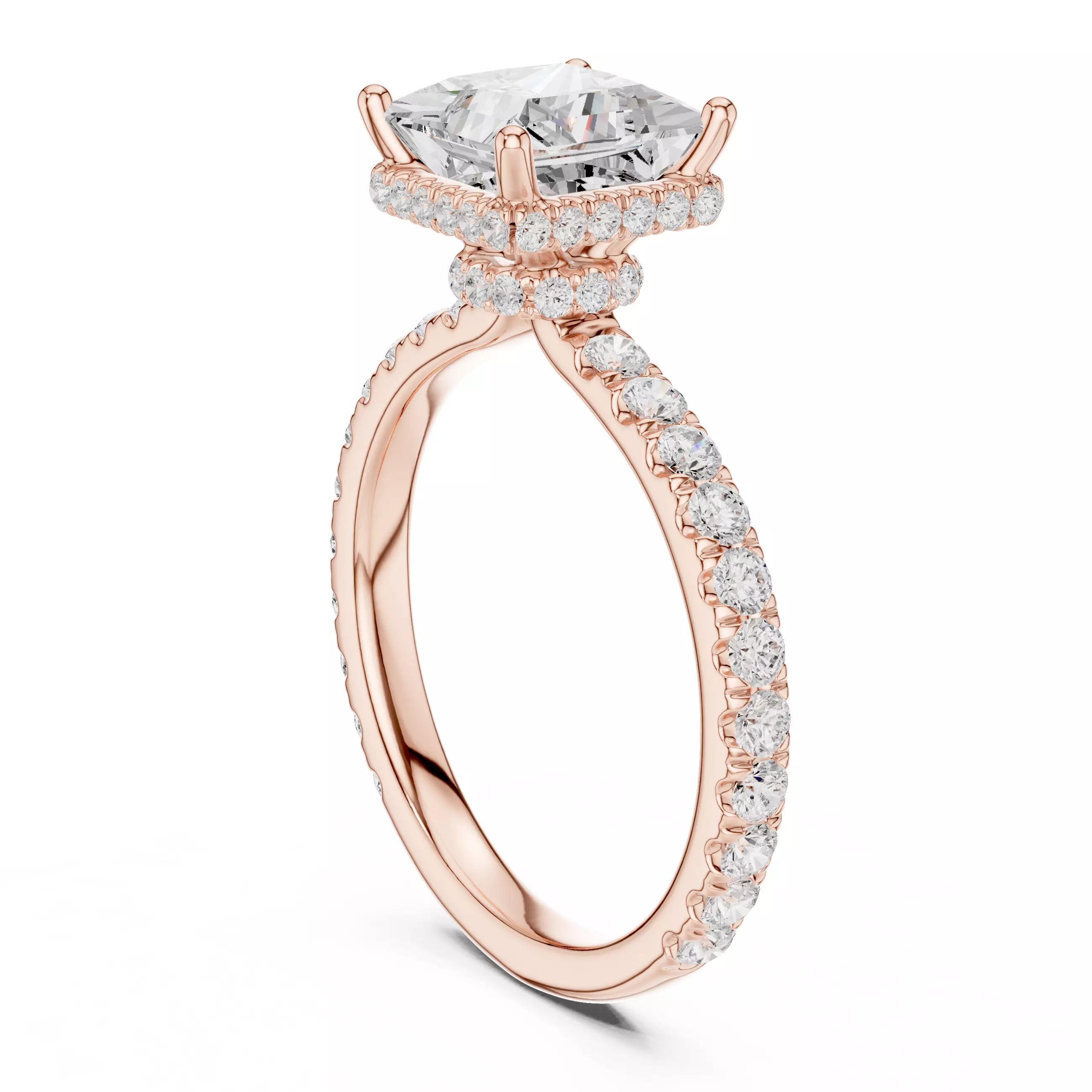 Double Pavé Radiance - Princess