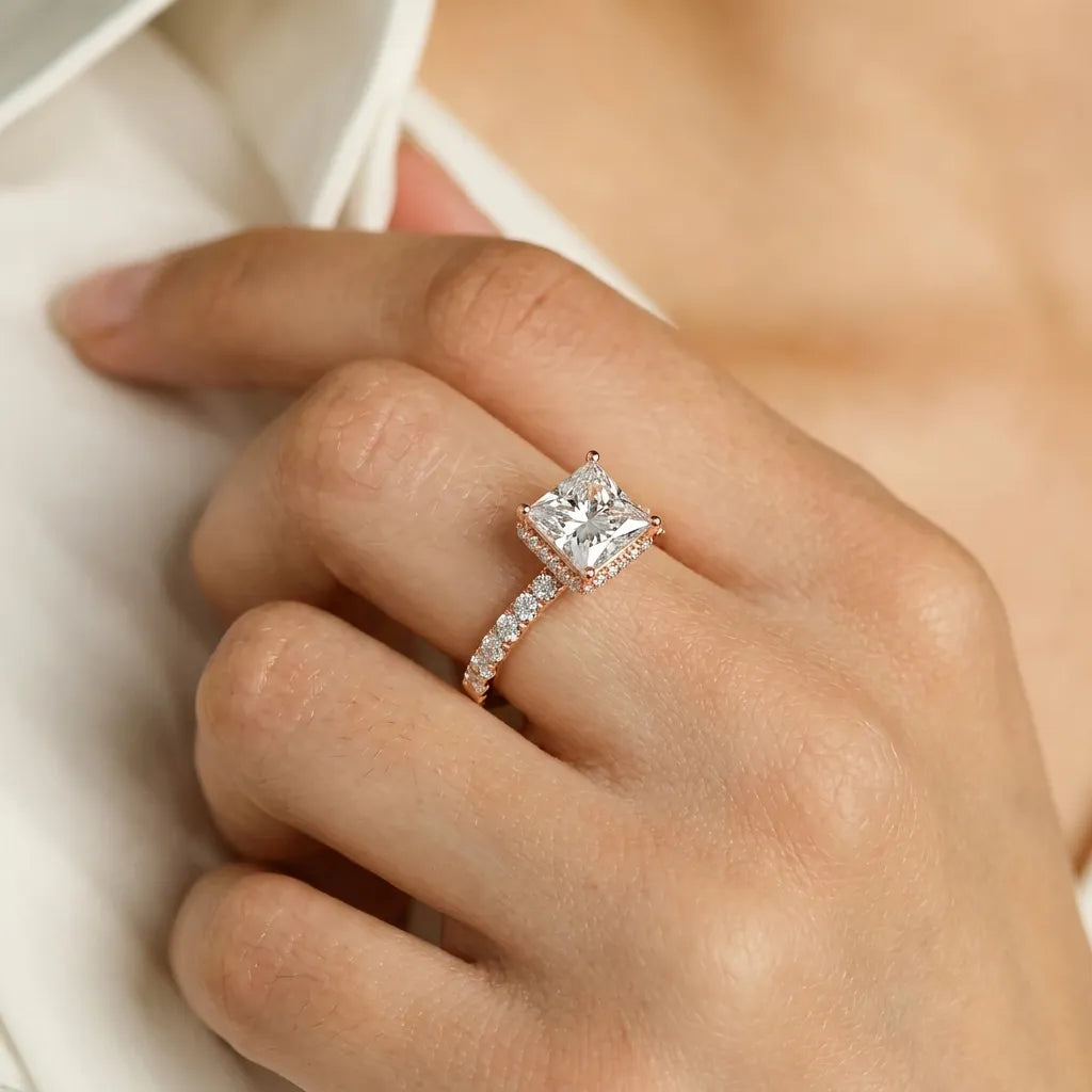 Double Pavé Radiance - Princess