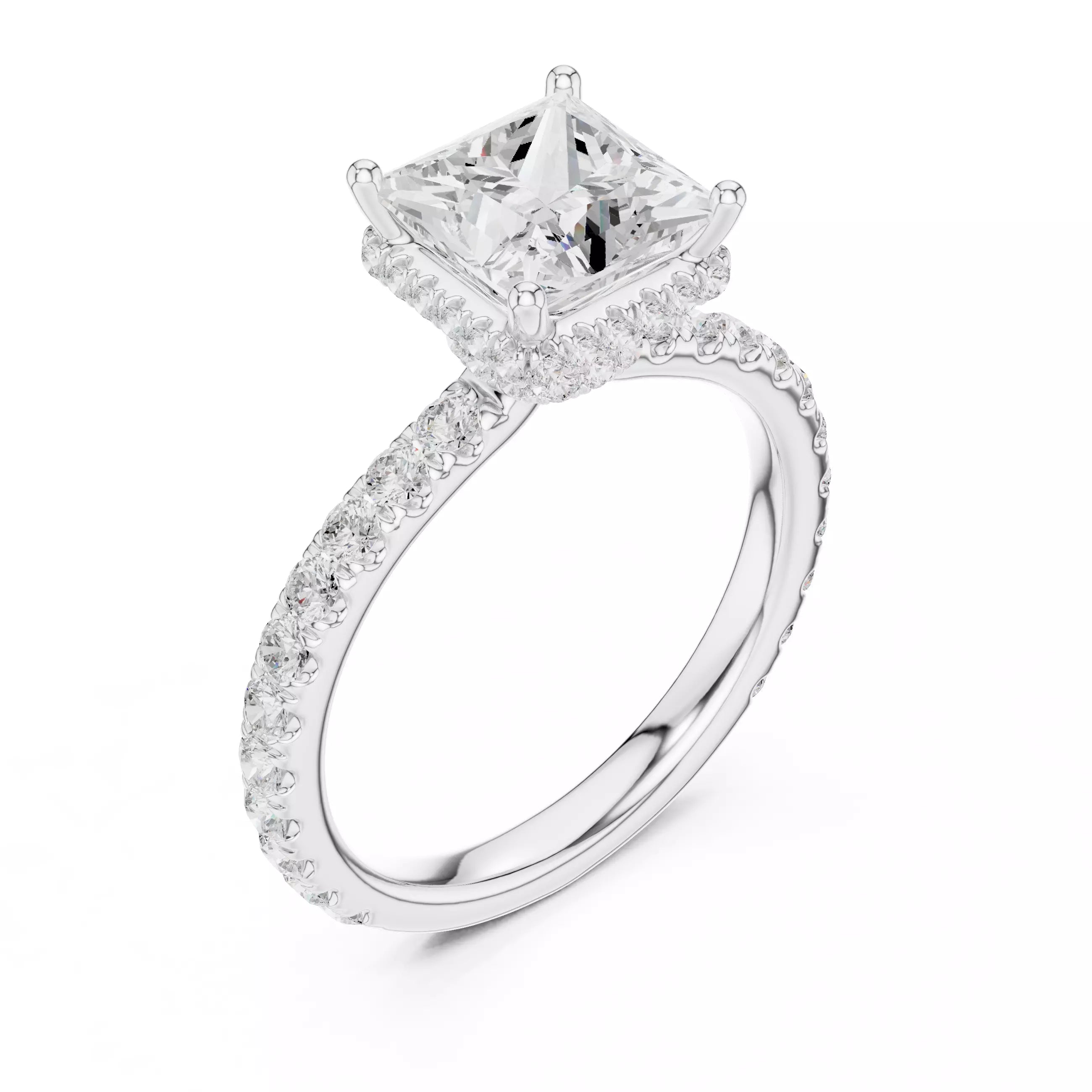 Double Pavé Radiance - Princess