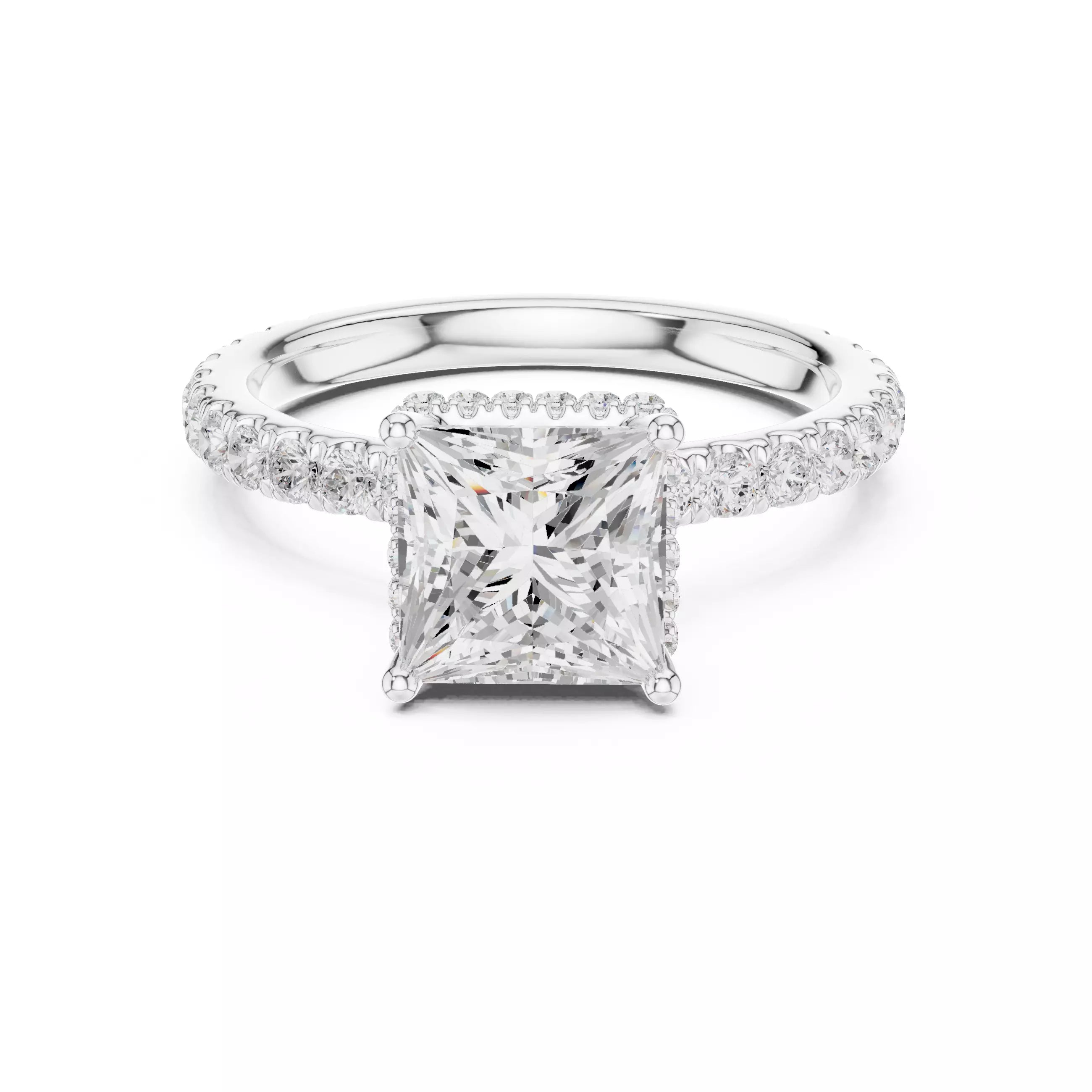 Double Pavé Radiance - Princess