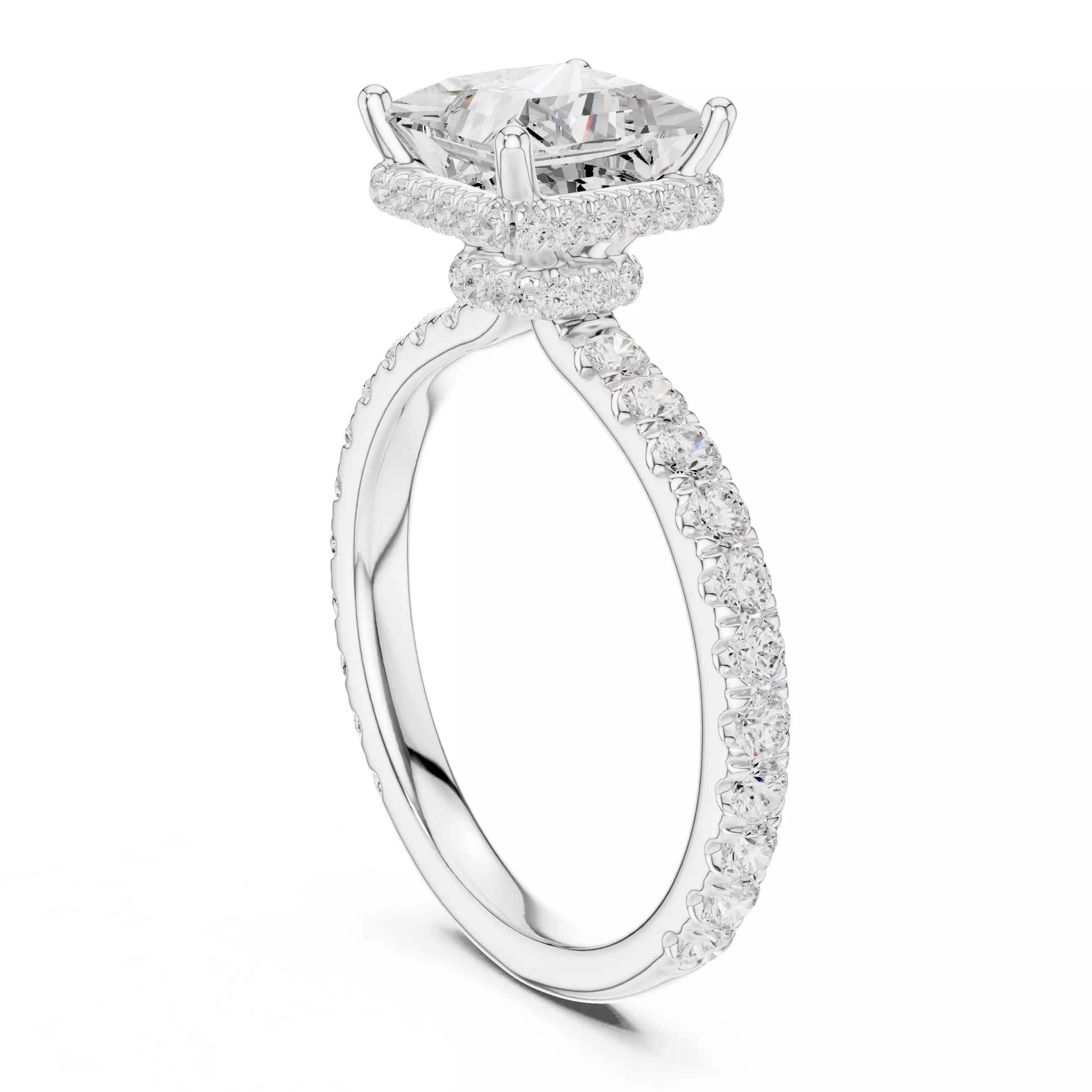 Double Pavé Radiance - Princess