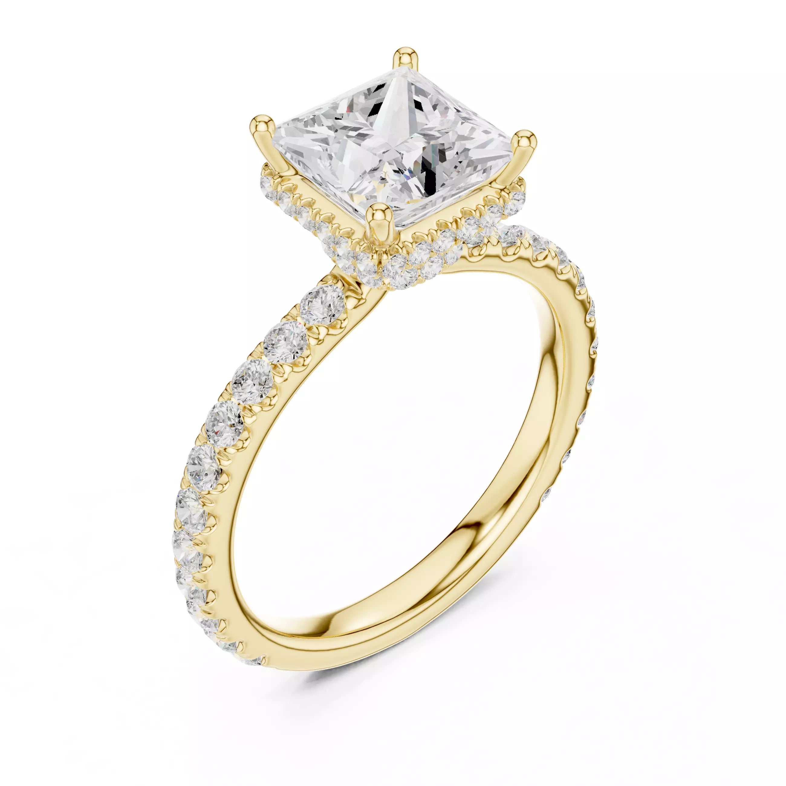 Double Pavé Radiance - Princess