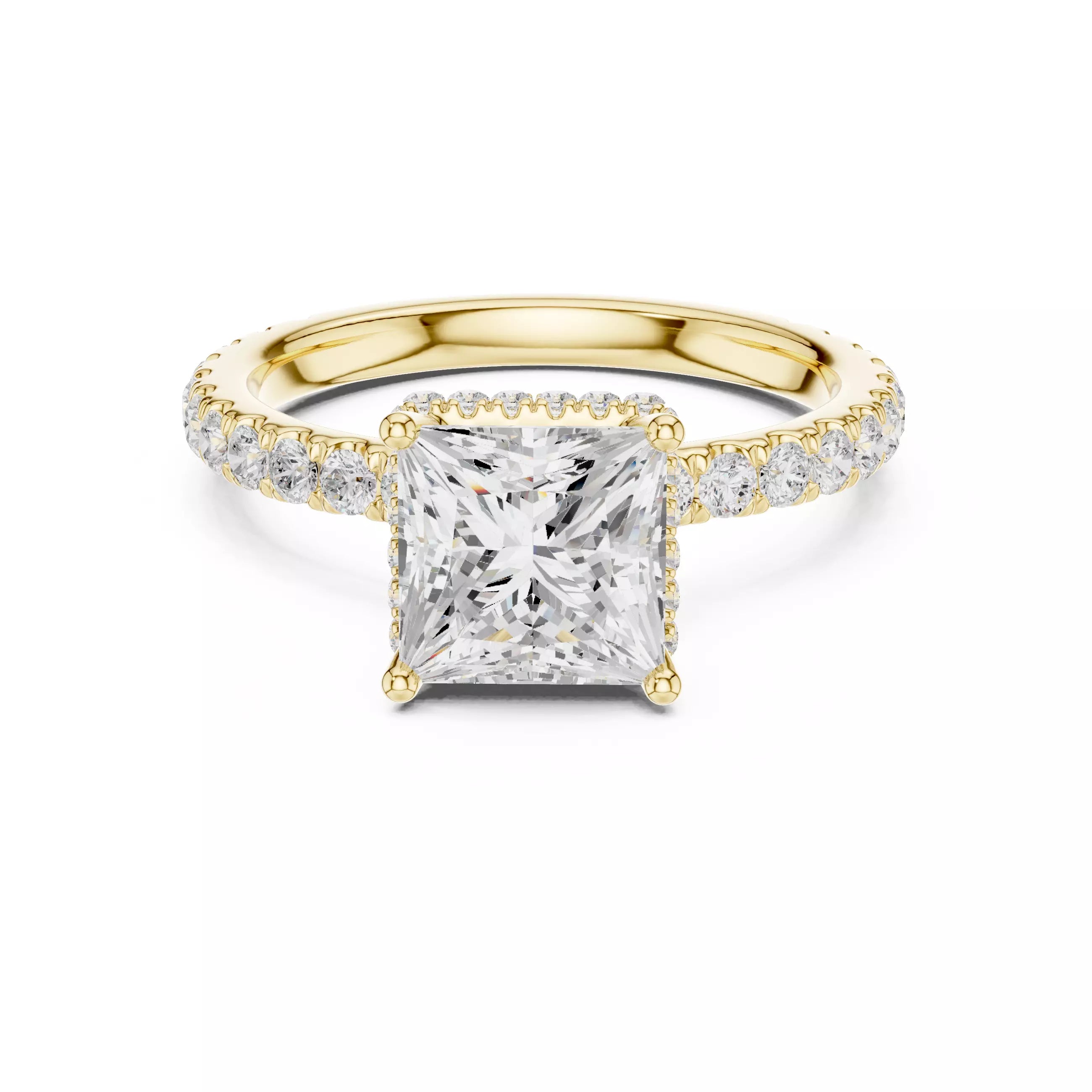 Double Pavé Radiance - Princess