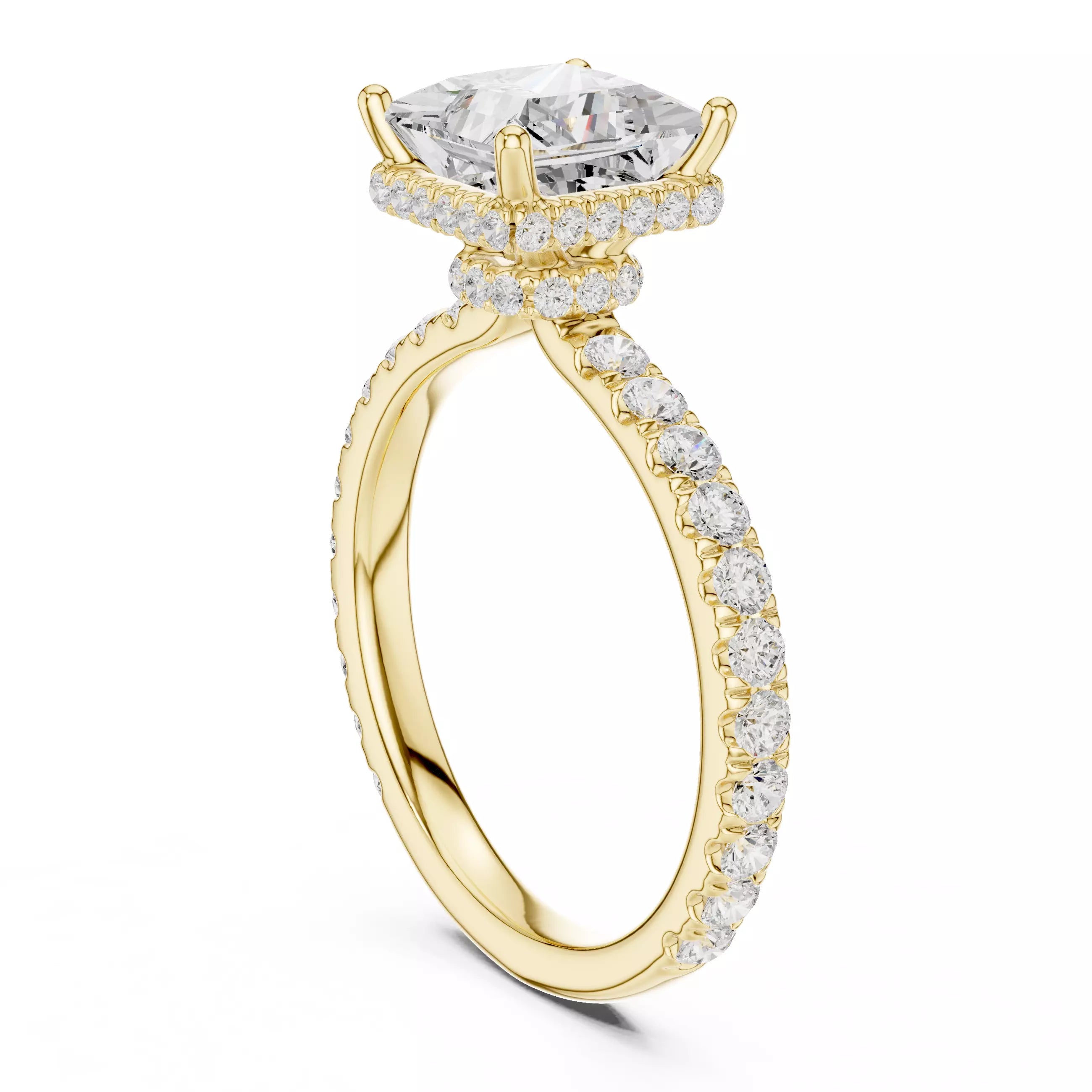 Double Pavé Radiance - Princess