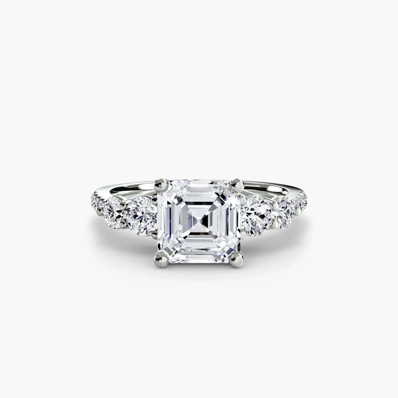 Five Stone Pavé - Asscher