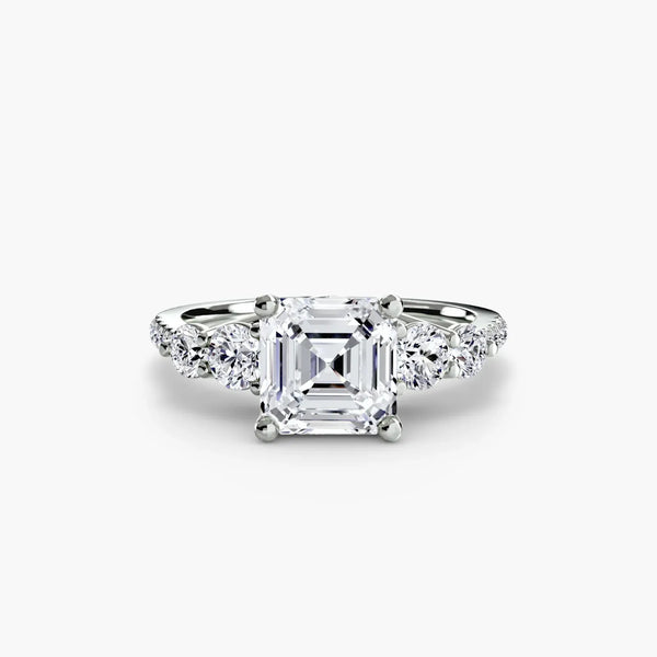 Five Stone Pavé - Asscher