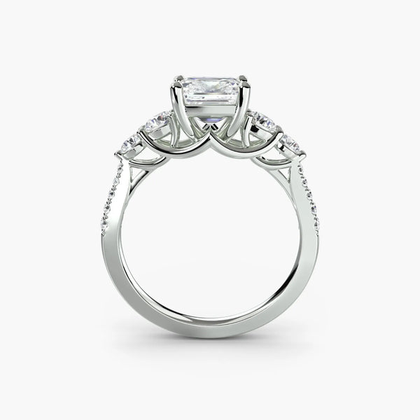 Five Stone Pavé - Asscher