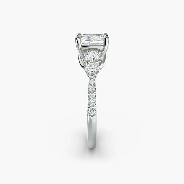Five Stone Pavé - Asscher