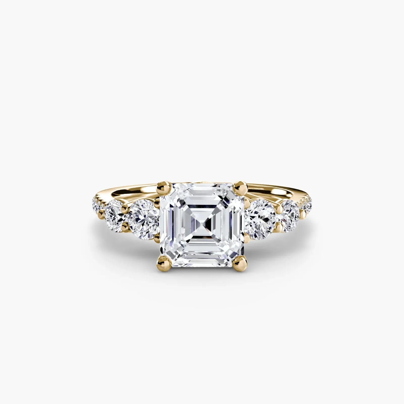 Five Stone Pavé - Asscher