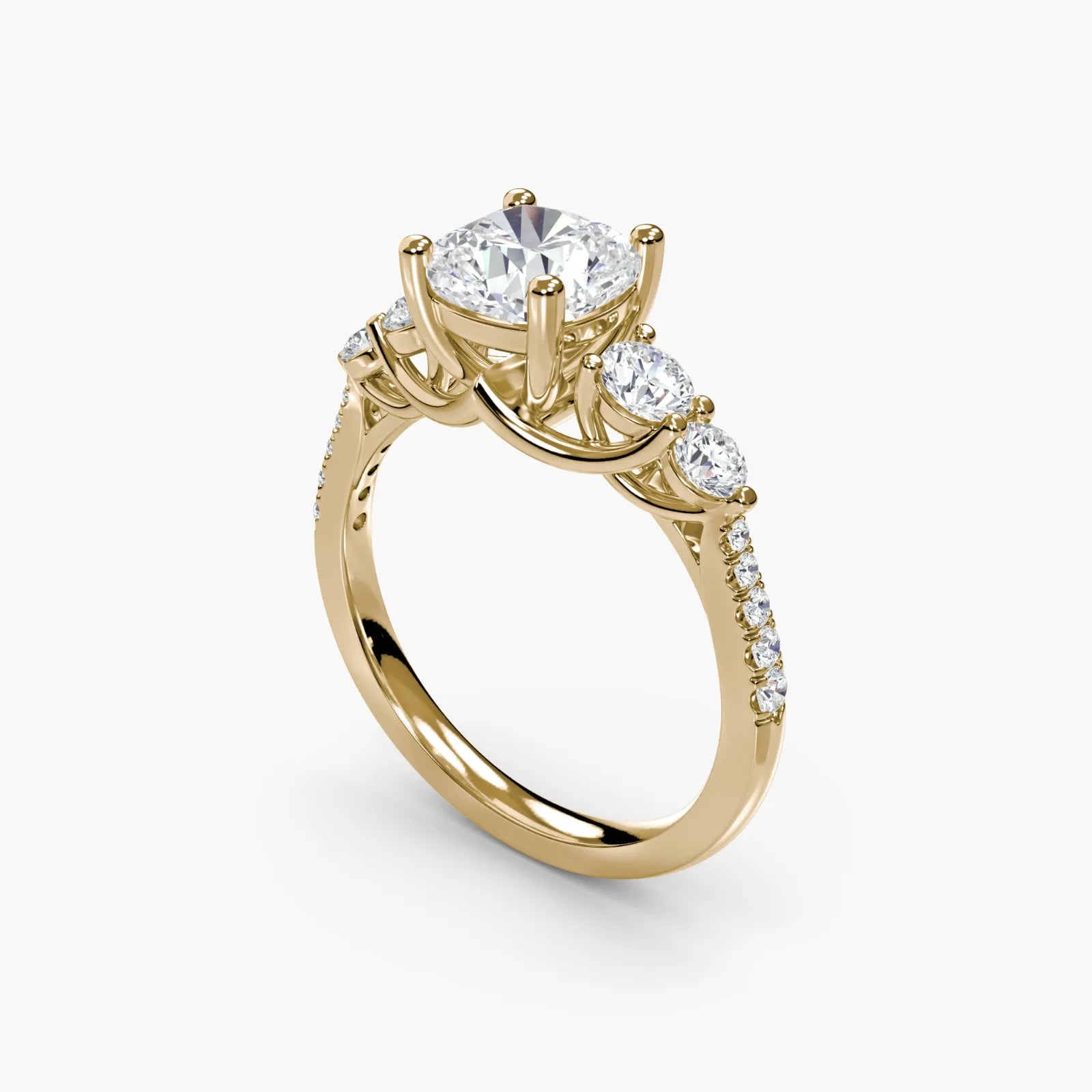 Five Stone Pavé Delicate