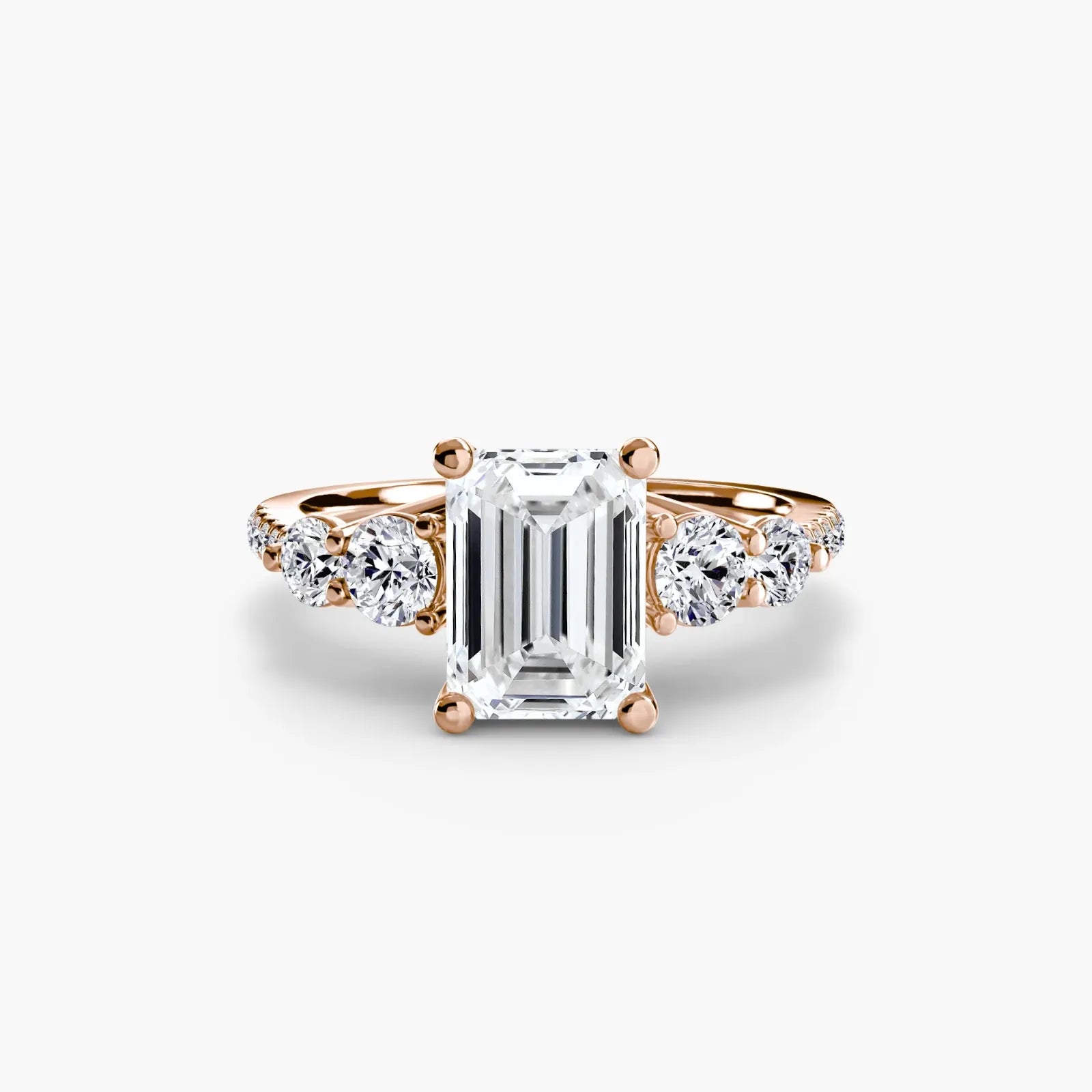 Five Stone Pavé - Emerald